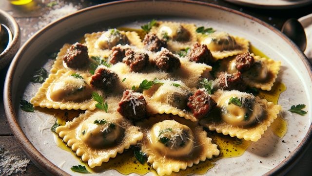 Aļņa gaļas ravioli attēls
