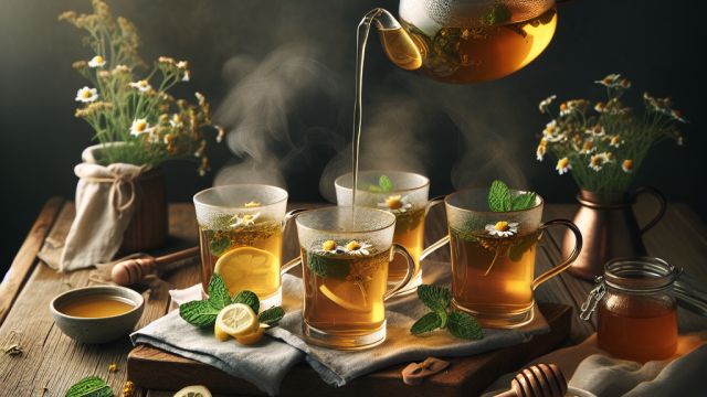 Aromātiska zāļu tēja attēls