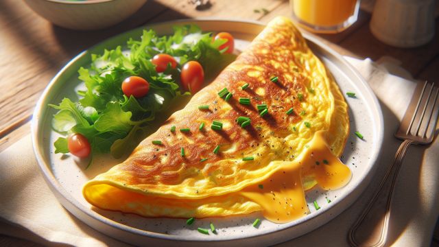 Omlete ar sieru attēls