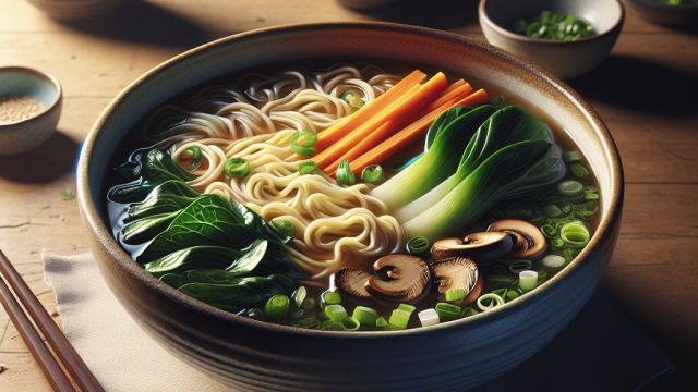 Vegānais dārzeņu ramen attēls